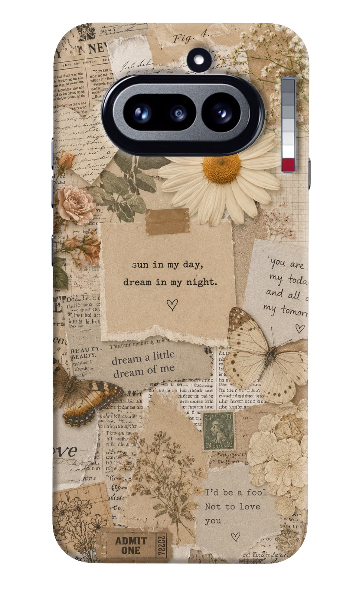 Vintage case Nothing Phone 4a Back Cover