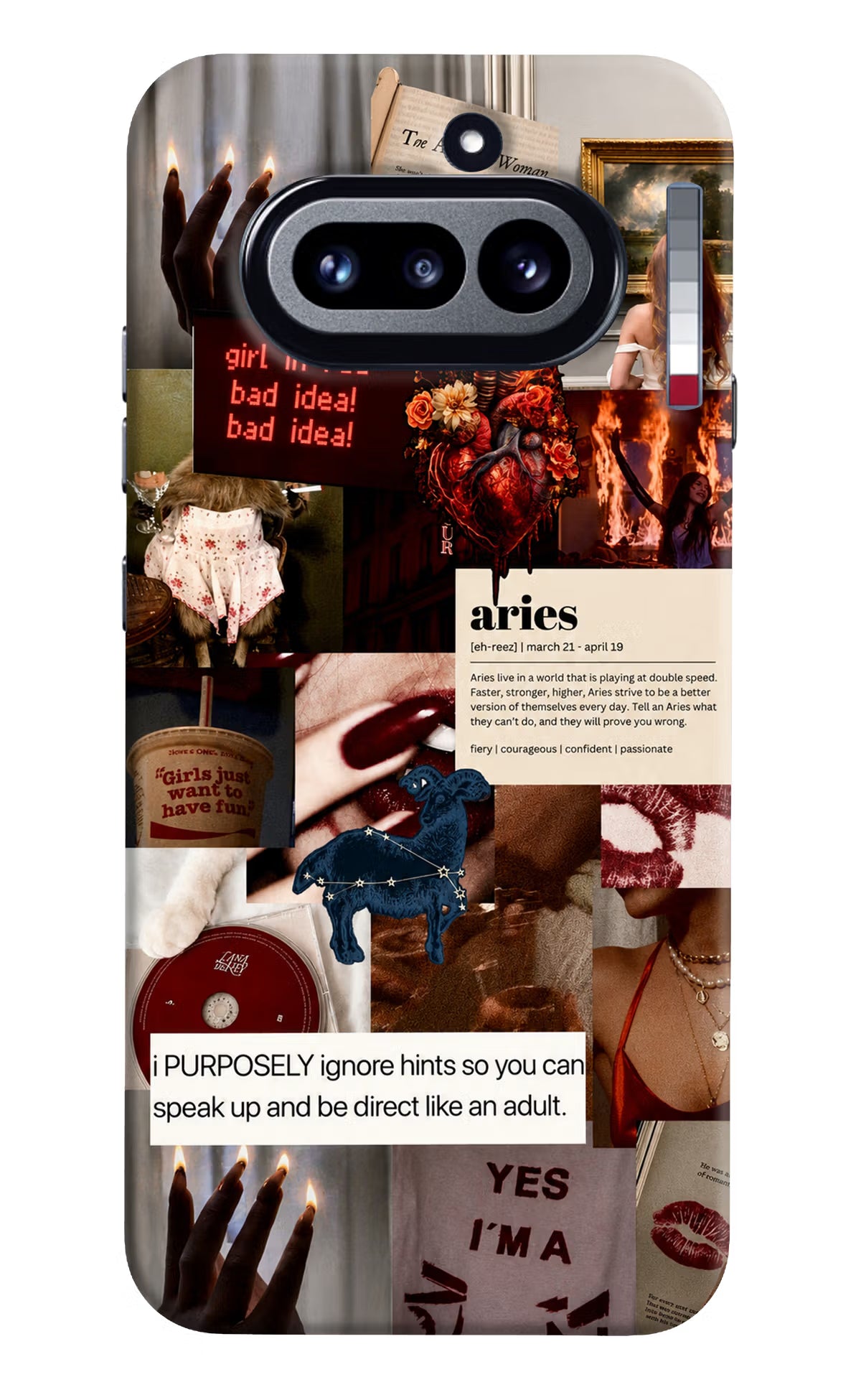 Zodiac Aries Nothing Phone 4a Back Cover