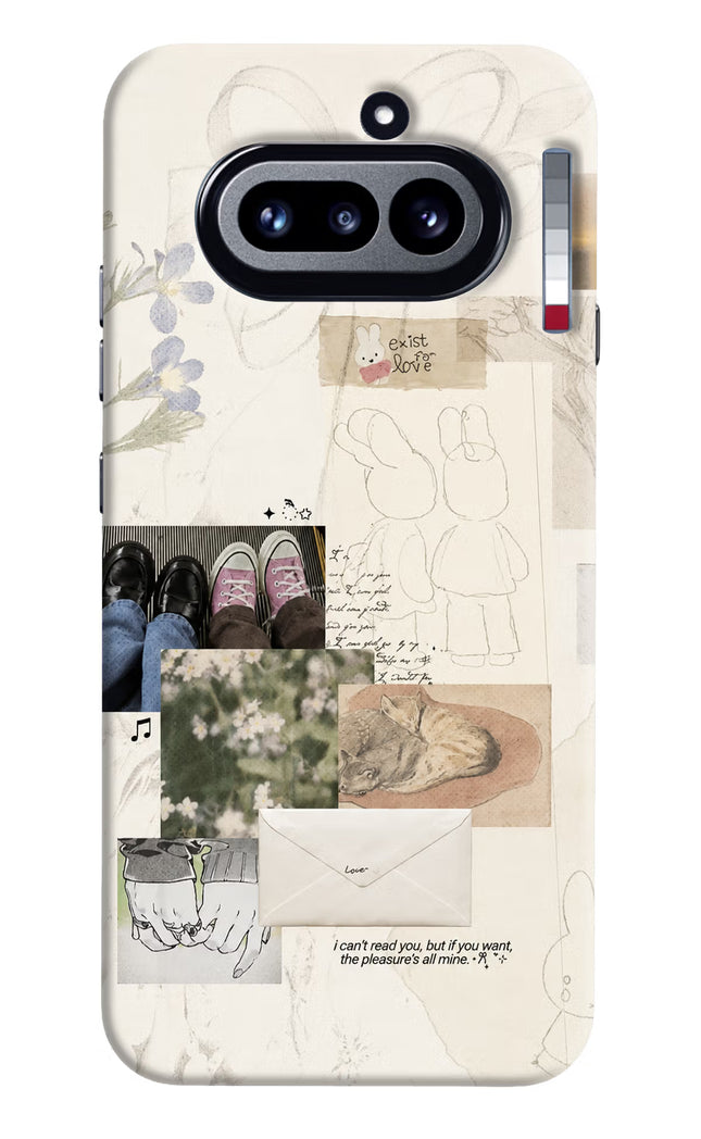 Soft Aesthetic Nothing Phone 4a Hard Case Back Cover by Casekaro