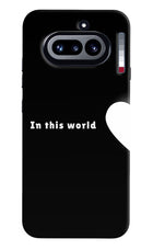 This World Nothing Phone 4a Hard Case Back Cover by Casekaro