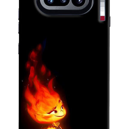 Ember Flame Nothing Phone 4a Hard Case Back Cover by Casekaro
