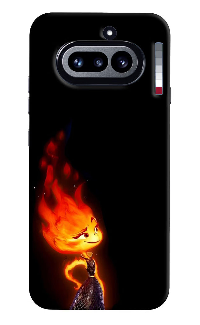 Ember Flame Nothing Phone 4a Hard Case Back Cover by Casekaro