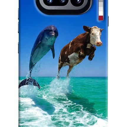 Dolphin vs Cow Nothing Phone 4a Hard Case Back Cover by Casekaro
