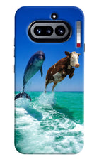 Dolphin vs Cow Nothing Phone 4a Hard Case Back Cover by Casekaro