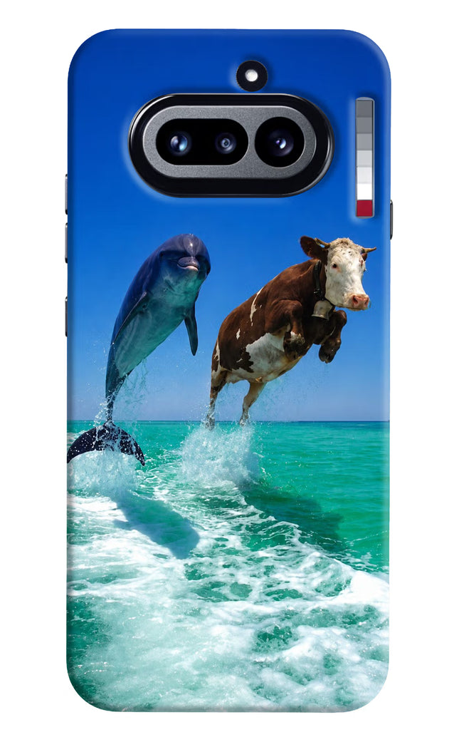 Dolphin vs Cow Nothing Phone 4a Hard Case Back Cover by Casekaro