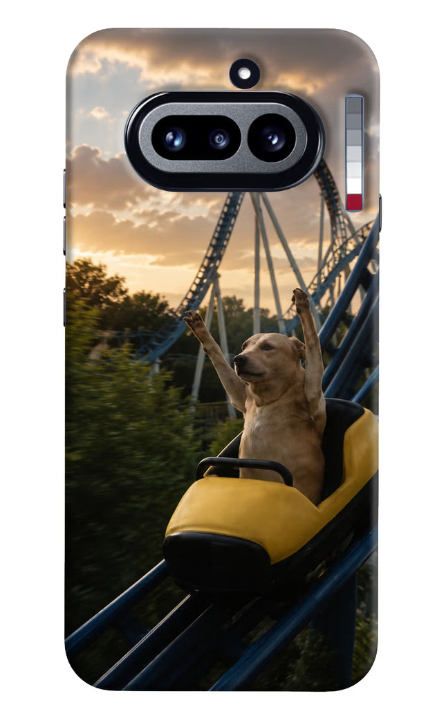 Rollercoaster Dog Nothing Phone 4a Hard Case Back Cover by Casekaro