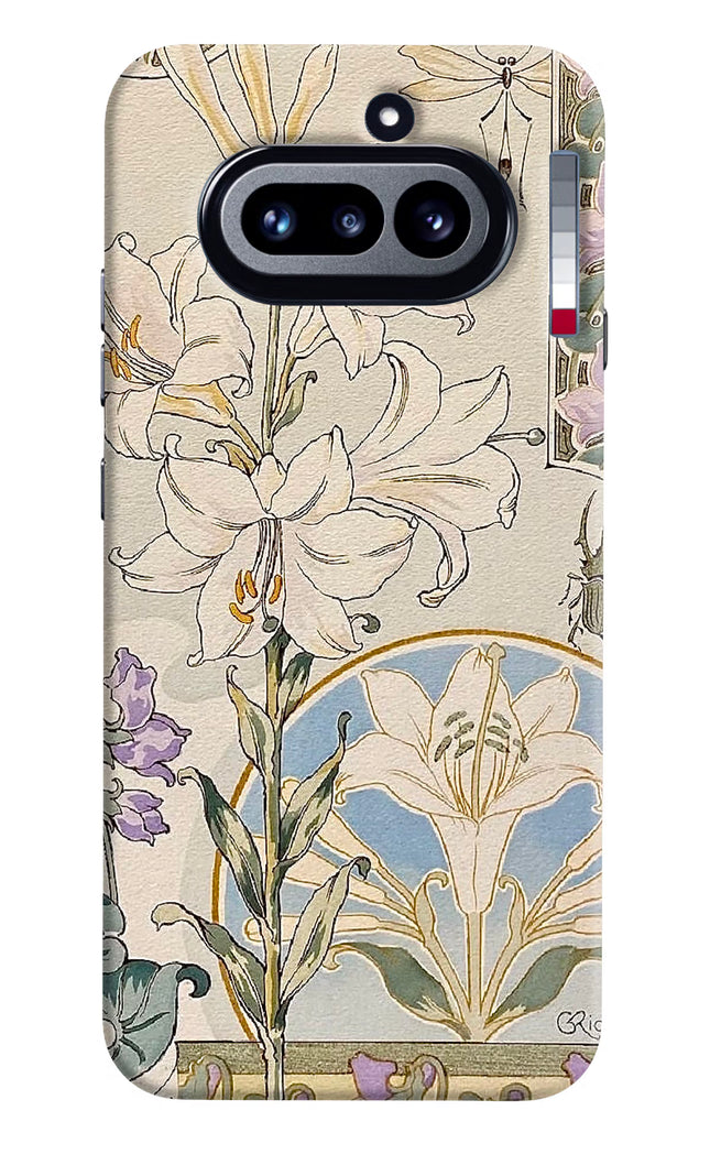 White Lily Nothing Phone 4a Hard Case Back Cover by Casekaro