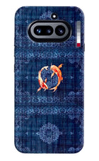 Koi Blue Nothing Phone 4a Hard Case Back Cover by Casekaro