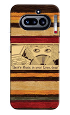 Vinyl Stripes Nothing Phone 4a Hard Case Back Cover by Casekaro