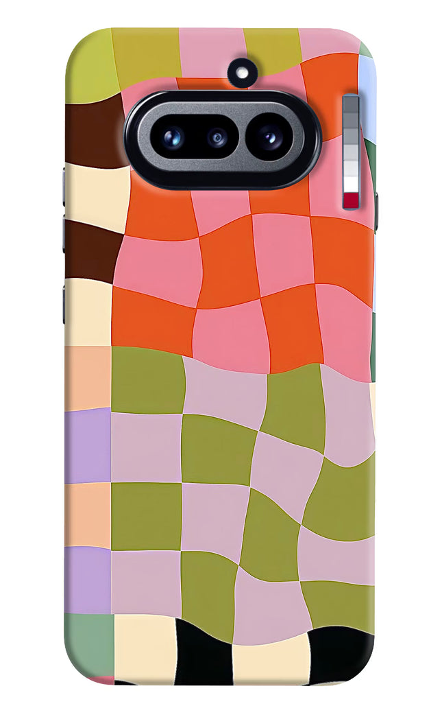 Wavy Grid Nothing Phone 4a Hard Case Back Cover by Casekaro