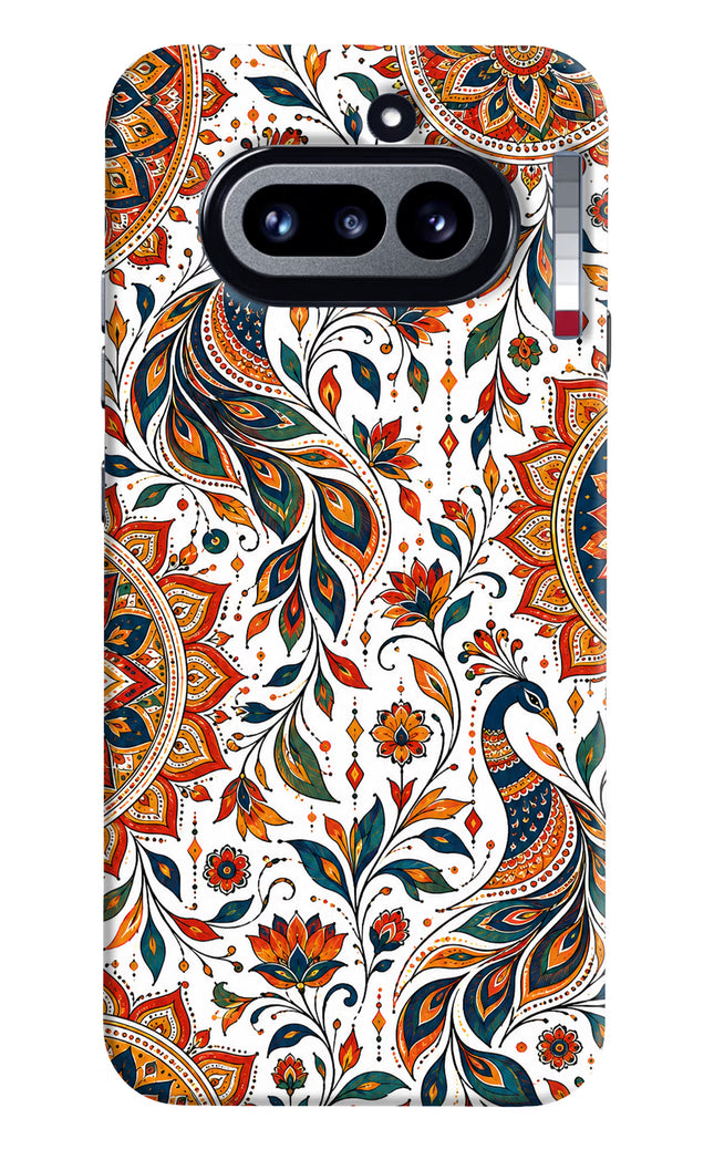 White Mayura Nothing Phone 4a Hard Case Back Cover by Casekaro