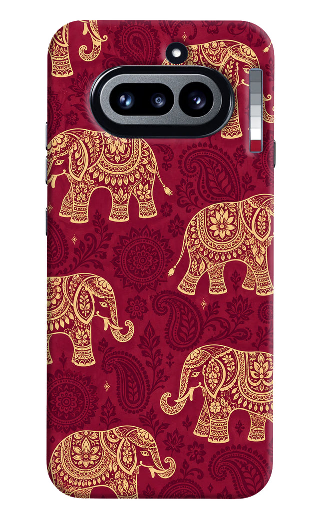 Maroon Elephant Nothing Phone 4a Back Cover