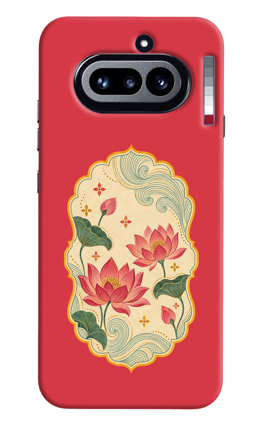 Pink Lotus Nothing Phone 4a Back Cover, Hard case