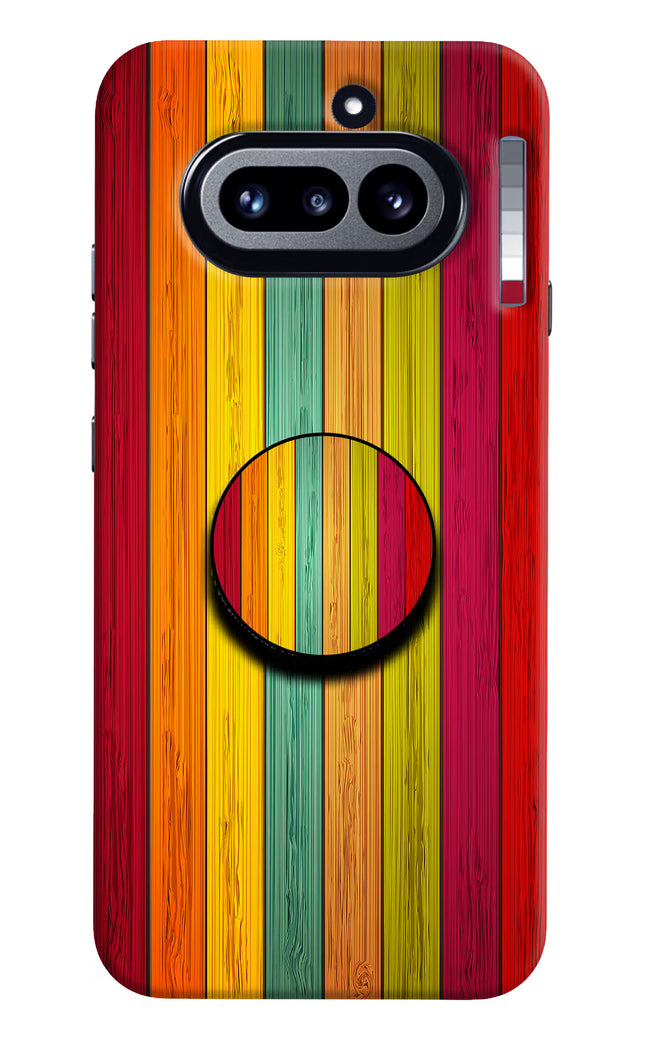 Multicolor Wooden Nothing Phone 4a Pop Case by Casekaro