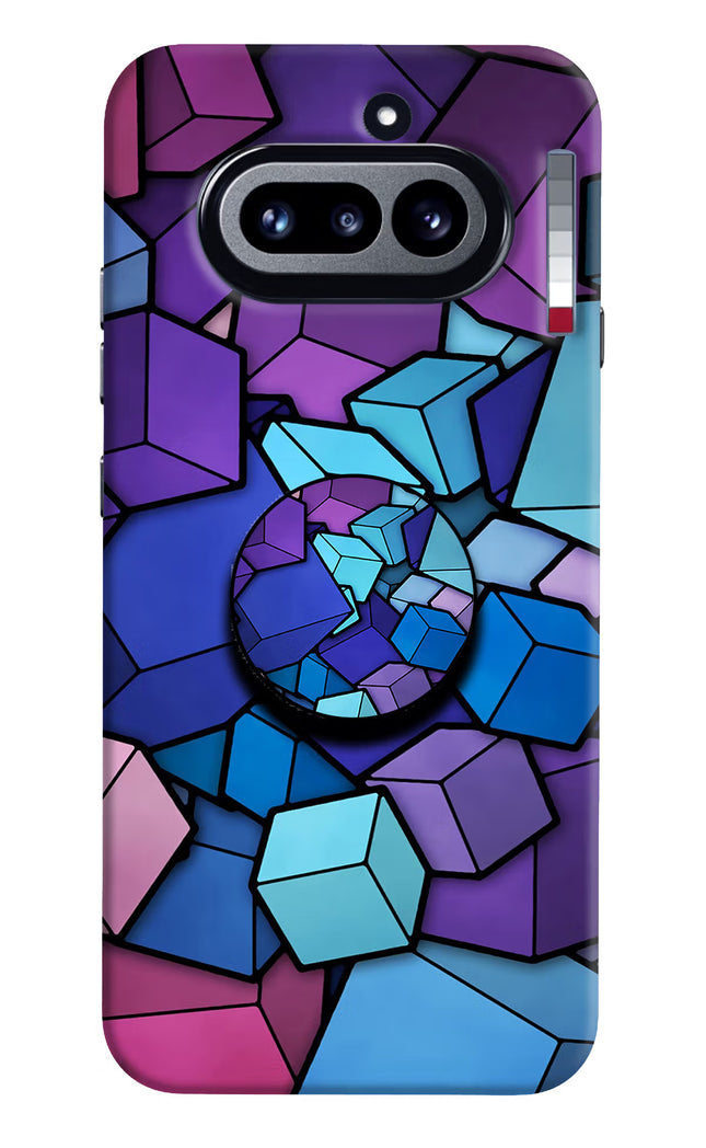 Cubic Abstract Nothing Phone 4a Pop Case by Casekaro