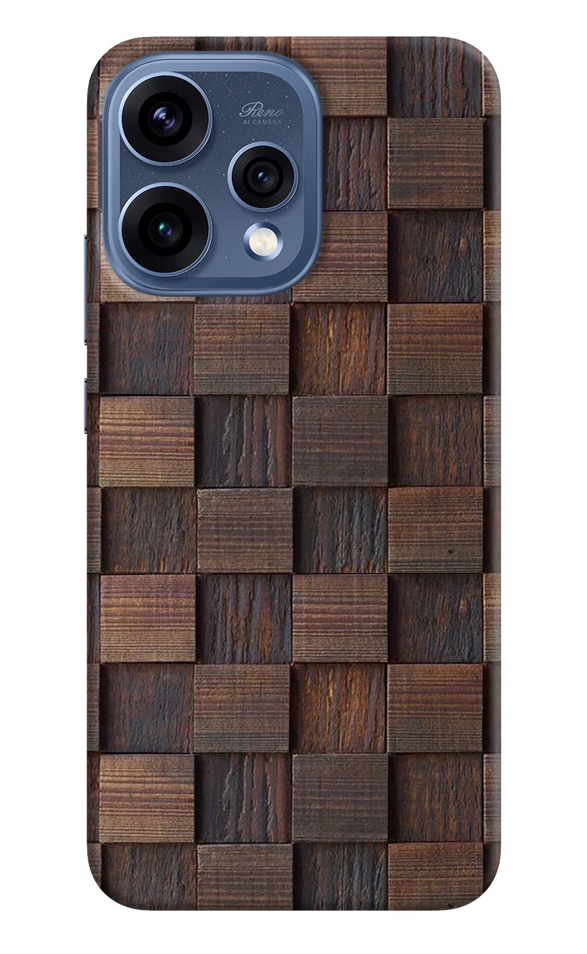 Wooden Cube Design Oppo Reno15 5G Hard Case Back Cover by Casekaro