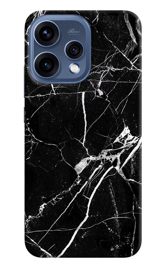 Black Marble Pattern Oppo Reno15 5G Hard Case Back Cover by Casekaro