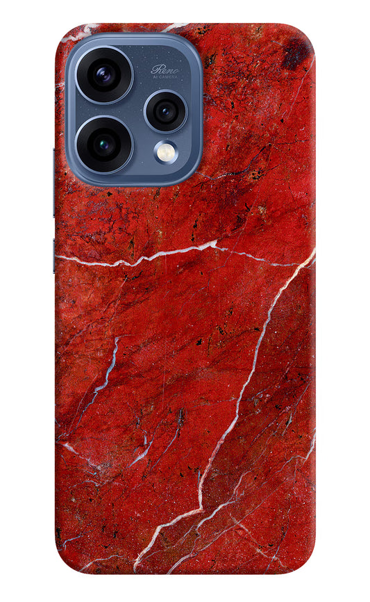 Red Marble Design Oppo Reno15 5G Hard Case Back Cover by Casekaro