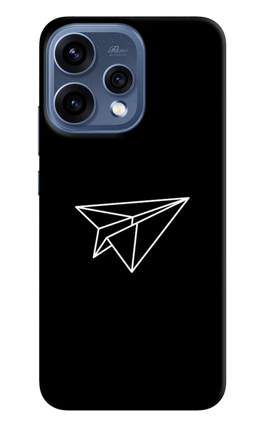 Paper Plane White Oppo Reno15 5G Hard Case Back Cover by Casekaro