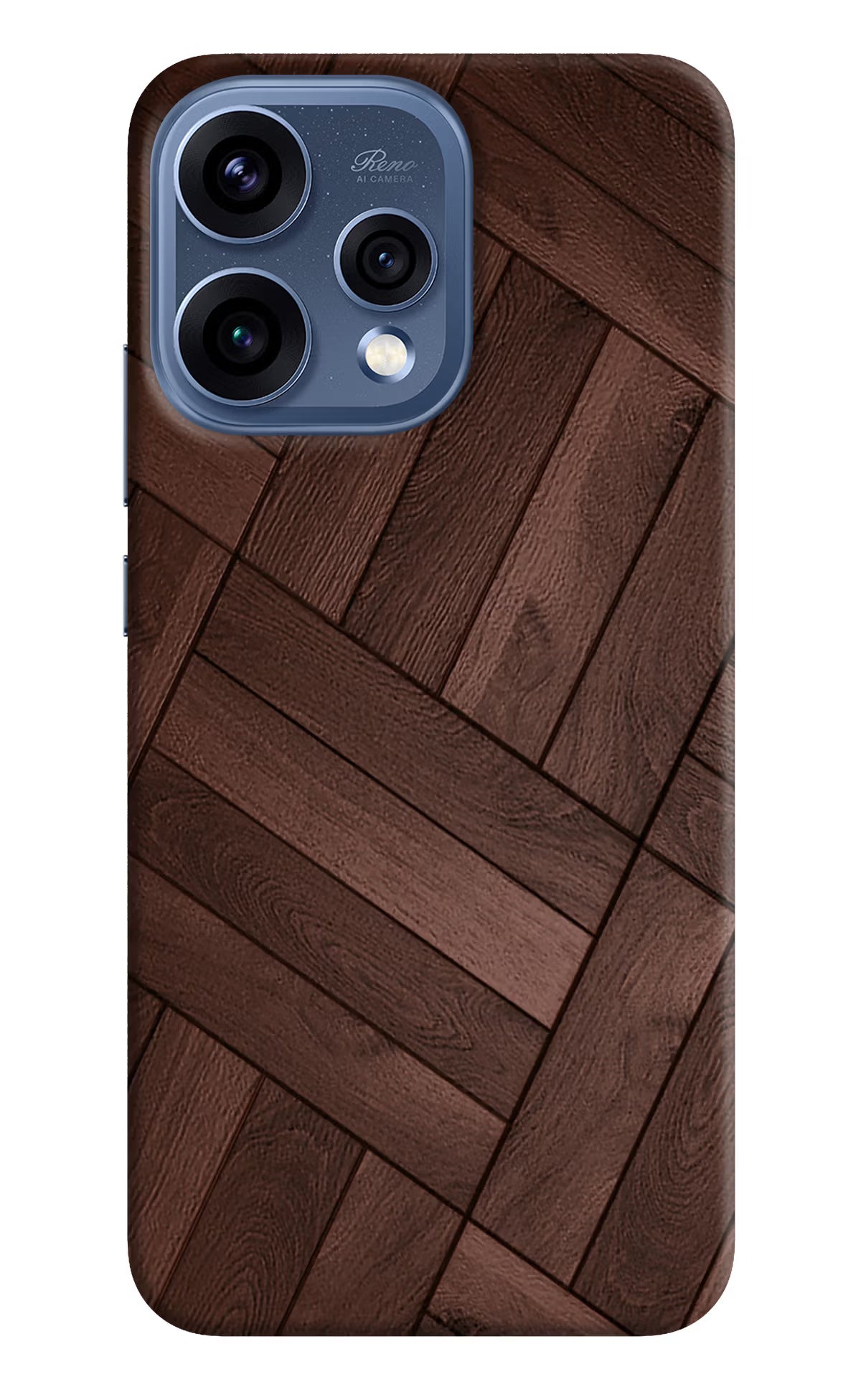 Wooden Texture Design Oppo Reno15 5G Hard Case Back Cover by Casekaro