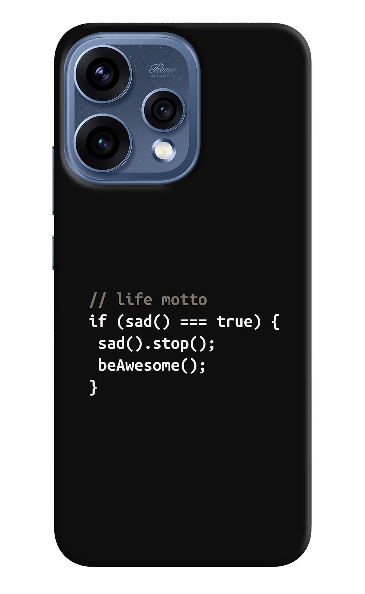 Life Motto Code Oppo Reno15 5G Hard Case Back Cover by Casekaro