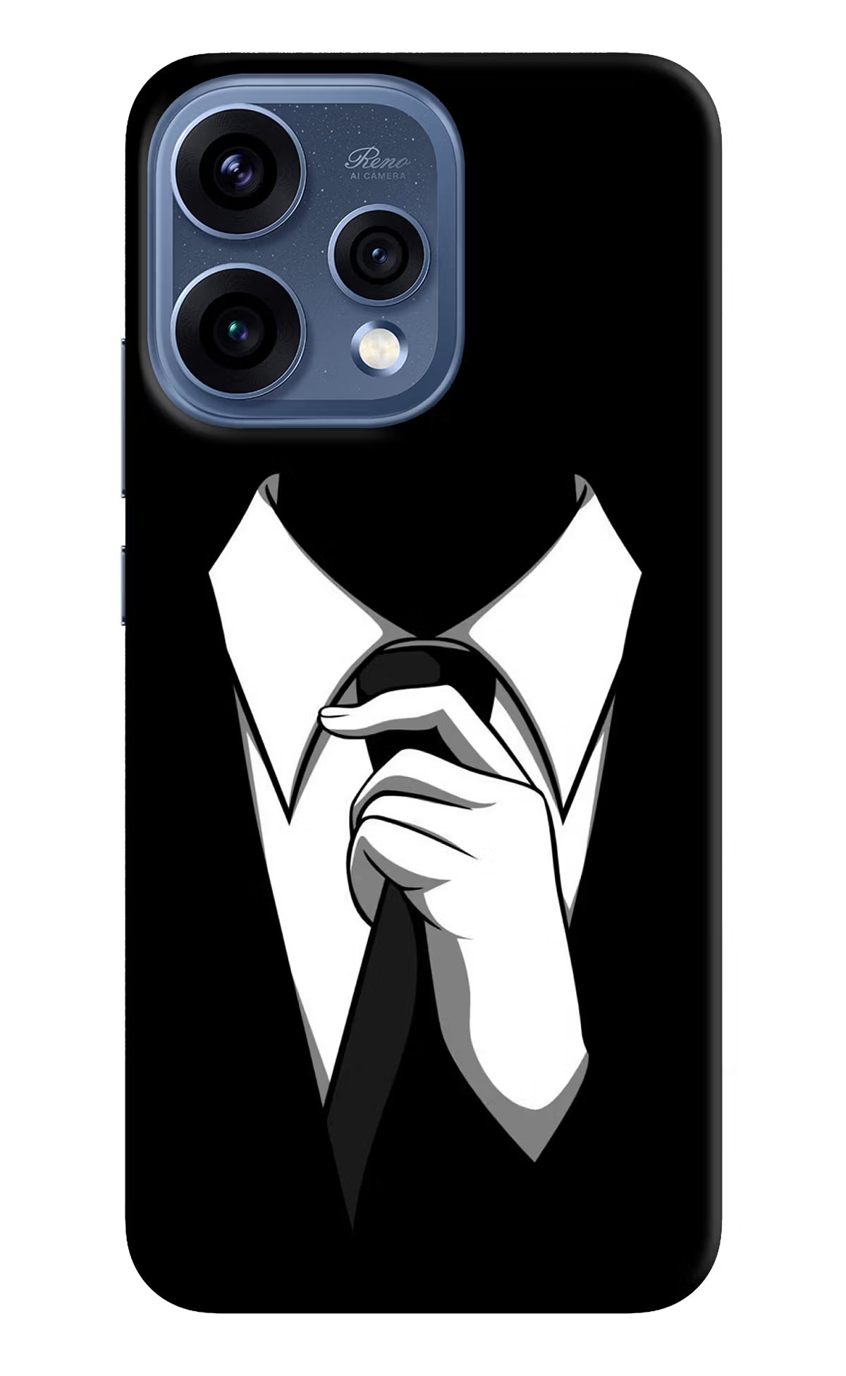 Black Tie Oppo Reno15 5G Hard Case Back Cover by Casekaro