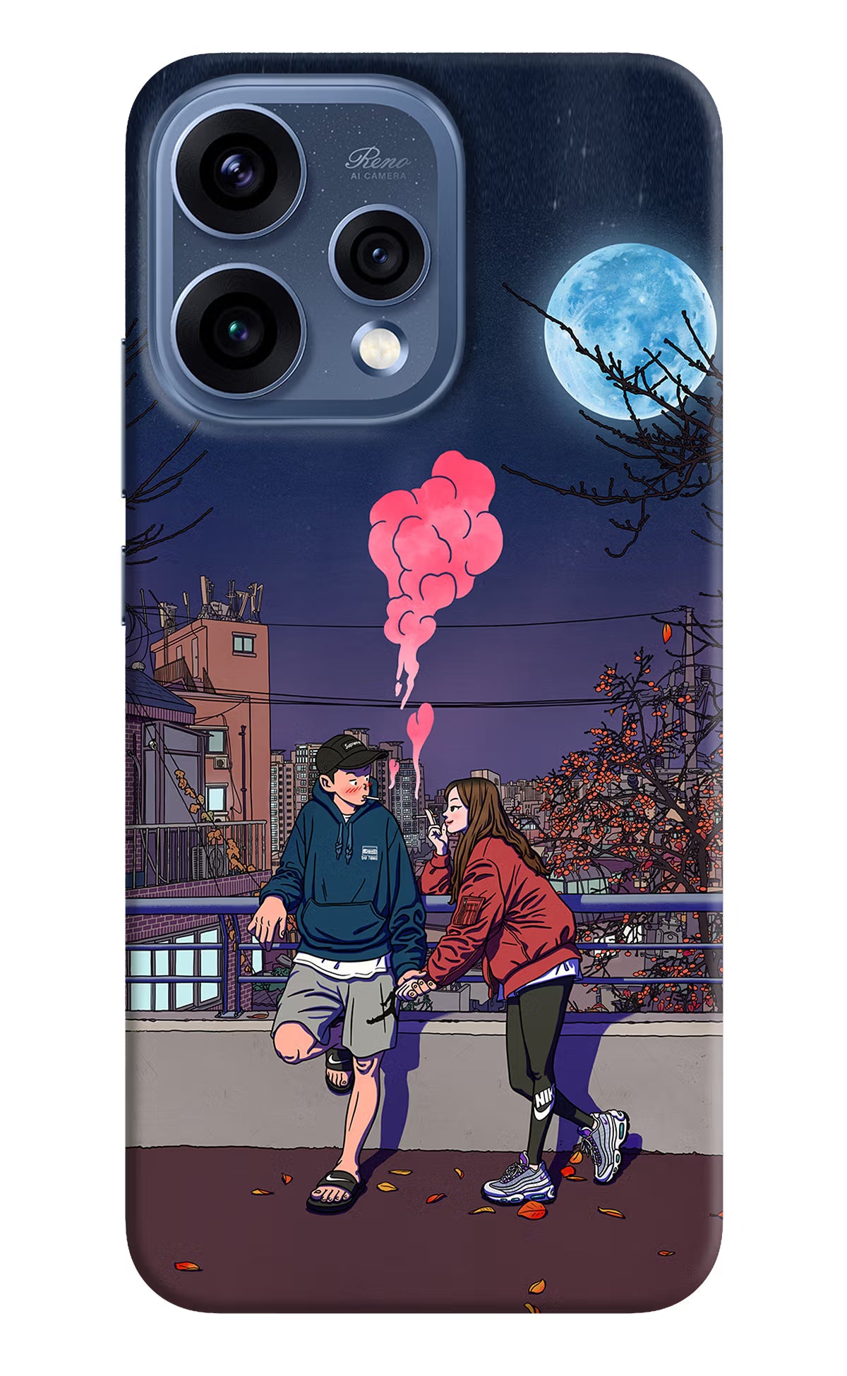 Chilling Couple Oppo Reno15 5G Hard Case Back Cover by Casekaro