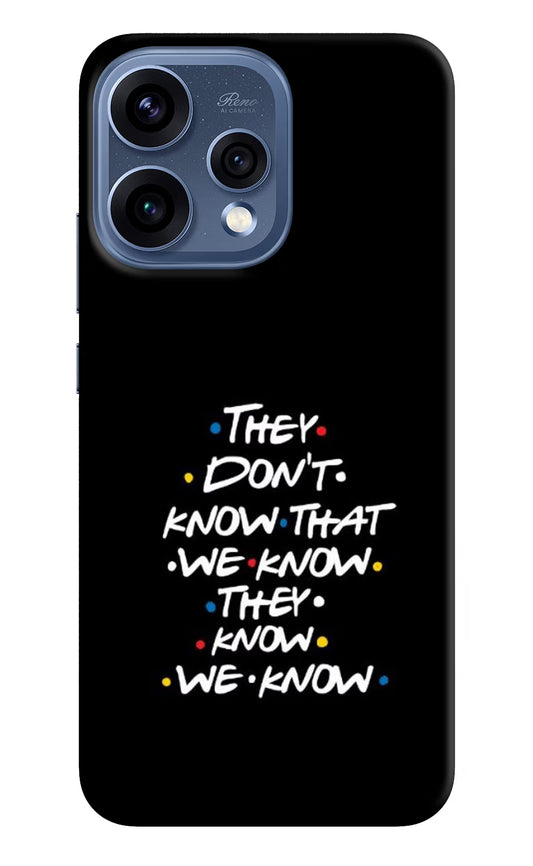 FRIENDS Dialogue Oppo Reno15 5G Hard Case Back Cover by Casekaro
