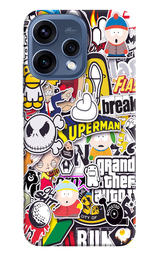 Sticker Bomb Oppo Reno15 5G Hard Case Back Cover by Casekaro