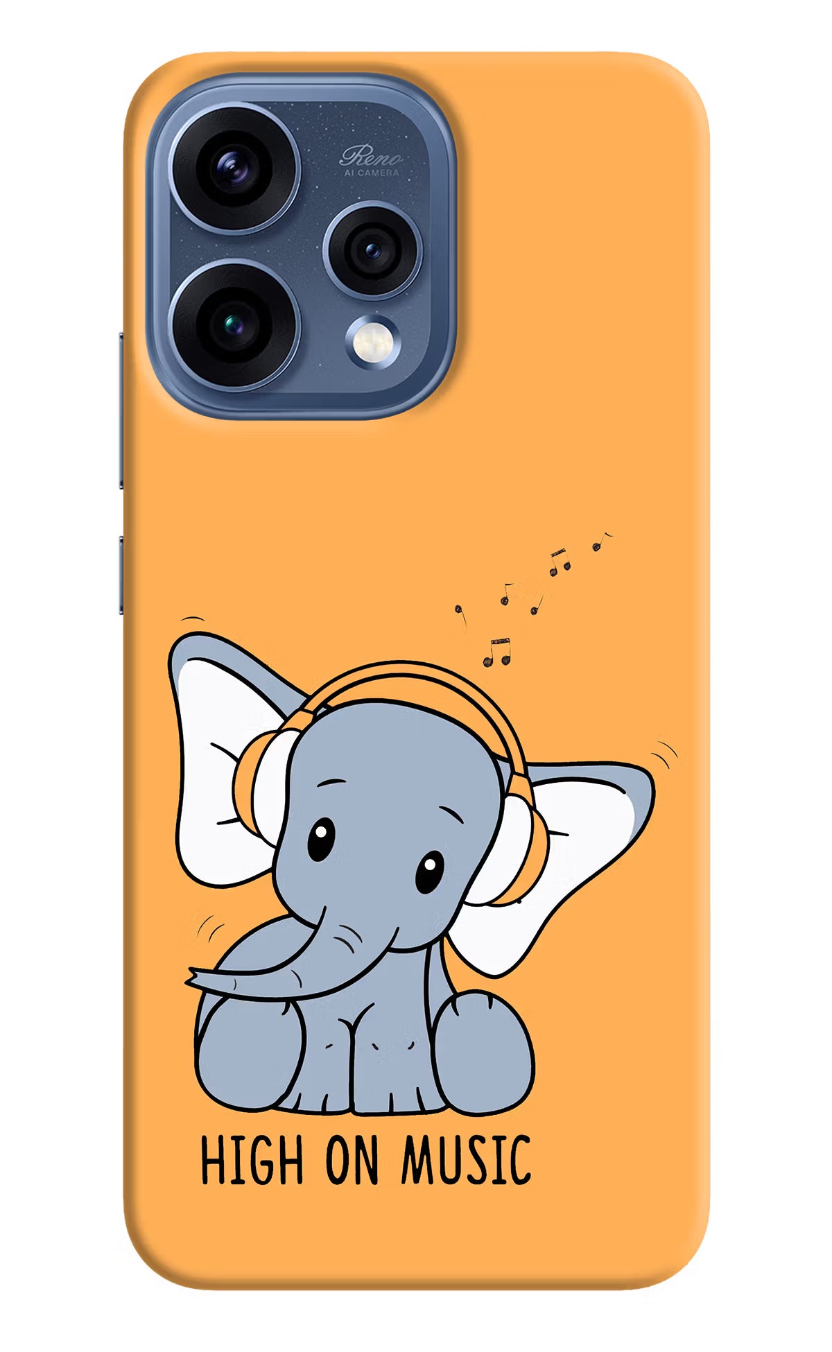 High On Music Oppo Reno15 5G Hard Case Back Cover by Casekaro
