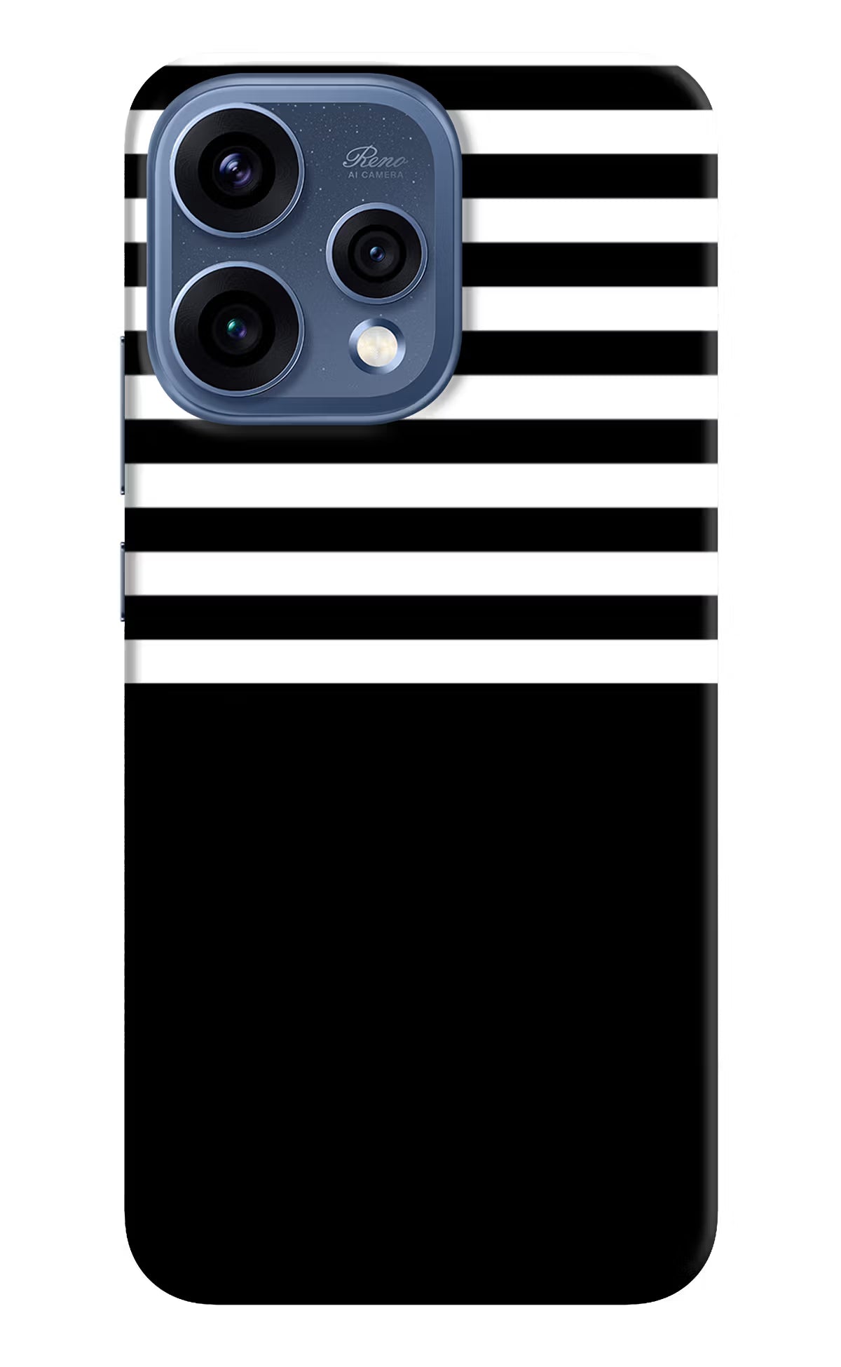 Black and White Print Oppo Reno15 5G Hard Case Back Cover by Casekaro