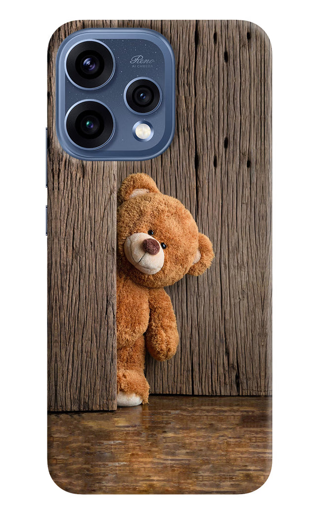 Teddy Wooden Oppo Reno15 5G Hard Case Back Cover by Casekaro