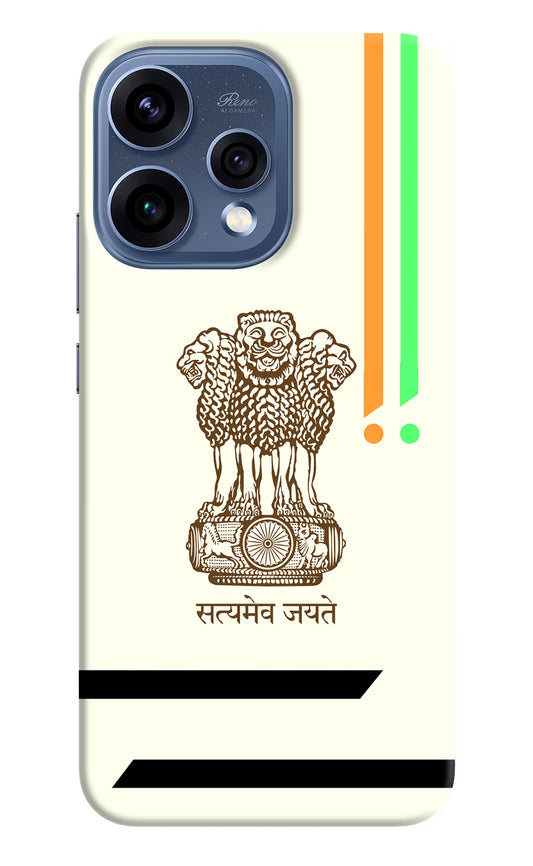 Satyamev Jayate Brown Logo Oppo Reno15 5G Hard Case Back Cover by Casekaro