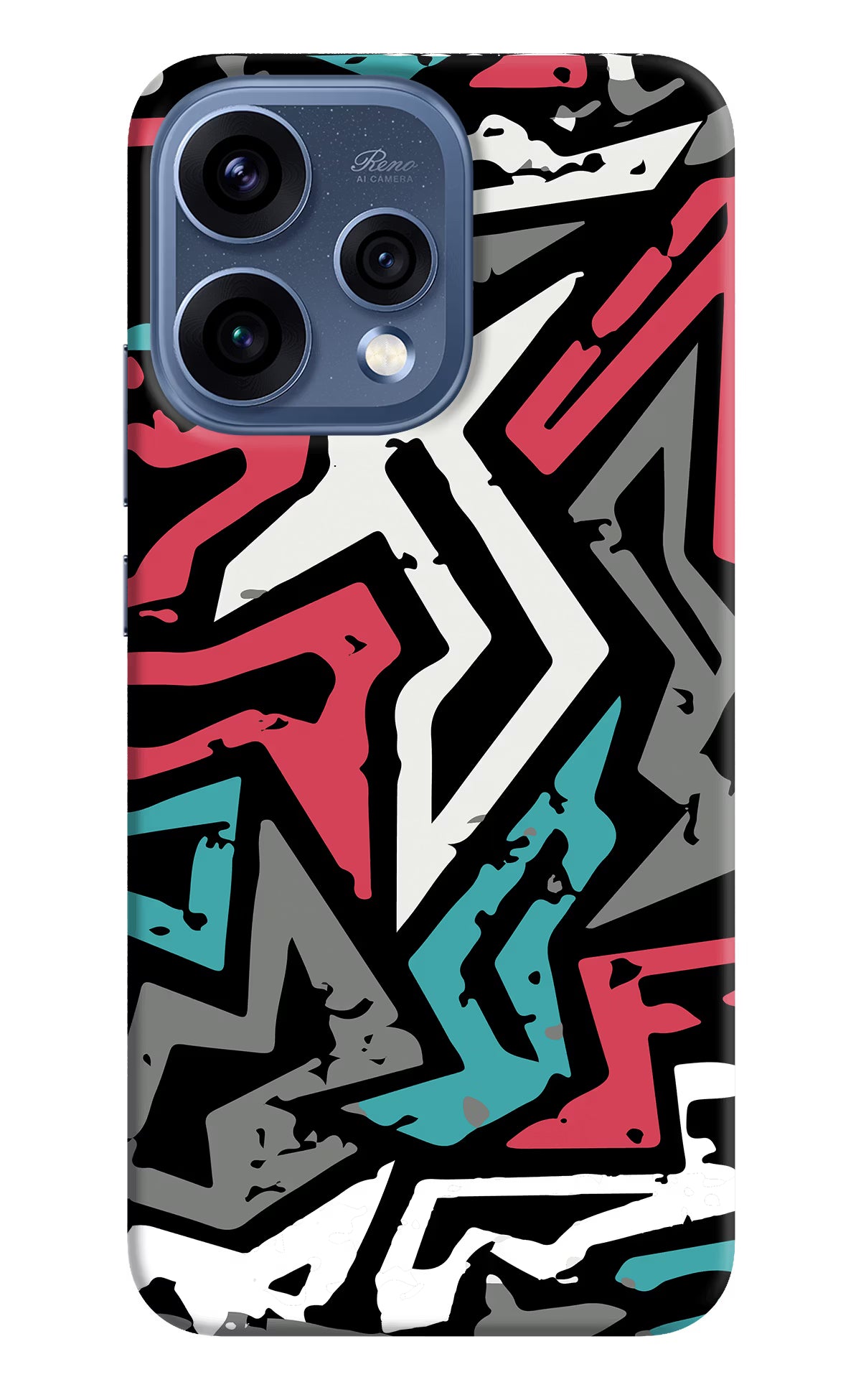 Geometric Graffiti Oppo Reno15 5G Hard Case Back Cover by Casekaro