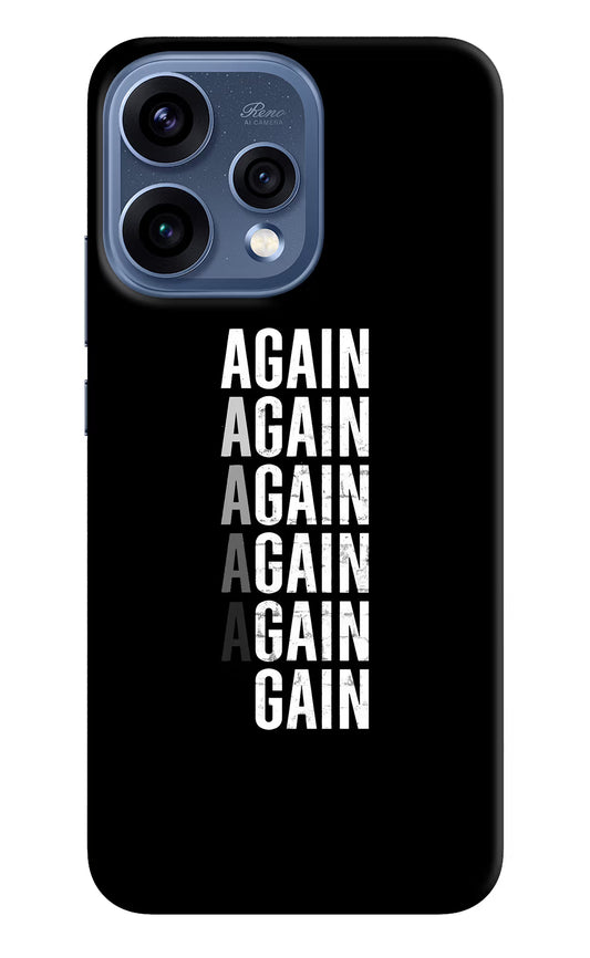 Again Again Gain Oppo Reno15 5G Hard Case Back Cover by Casekaro