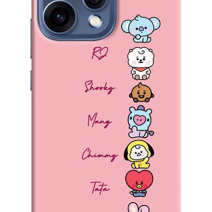BTS names Oppo Reno15 5G Hard Case Back Cover by Casekaro