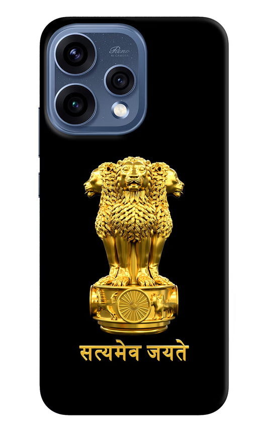 Satyamev Jayate Golden Oppo Reno15 5G Hard Case Back Cover by Casekaro