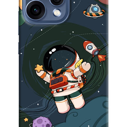 Cartoon Astronaut Oppo Reno15 5G Hard Case Back Cover by Casekaro