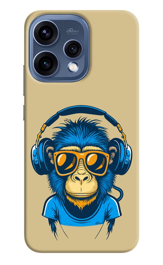 Monkey Headphone Oppo Reno15 5G Hard Case Back Cover by Casekaro