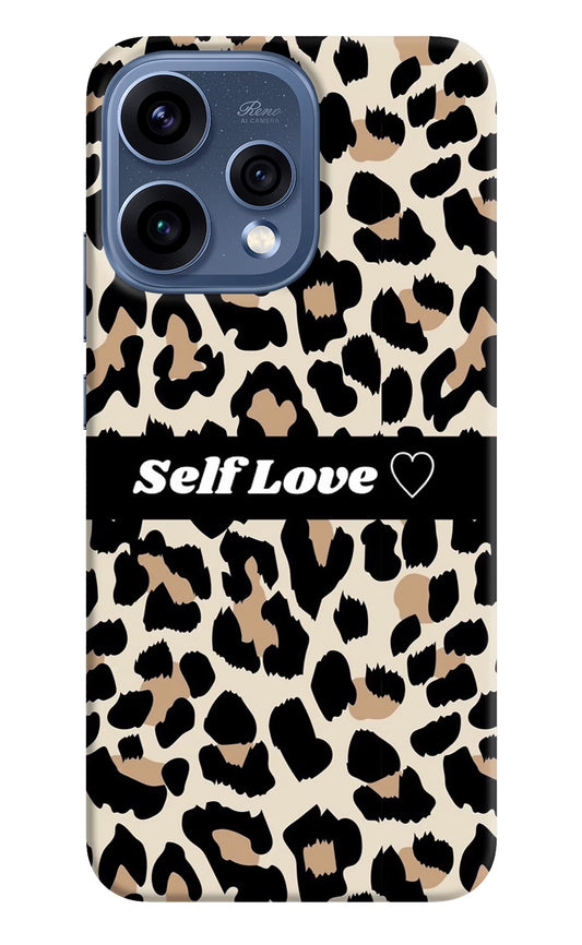 Leopard Print Self Love Oppo Reno15 5G Hard Case Back Cover by Casekaro