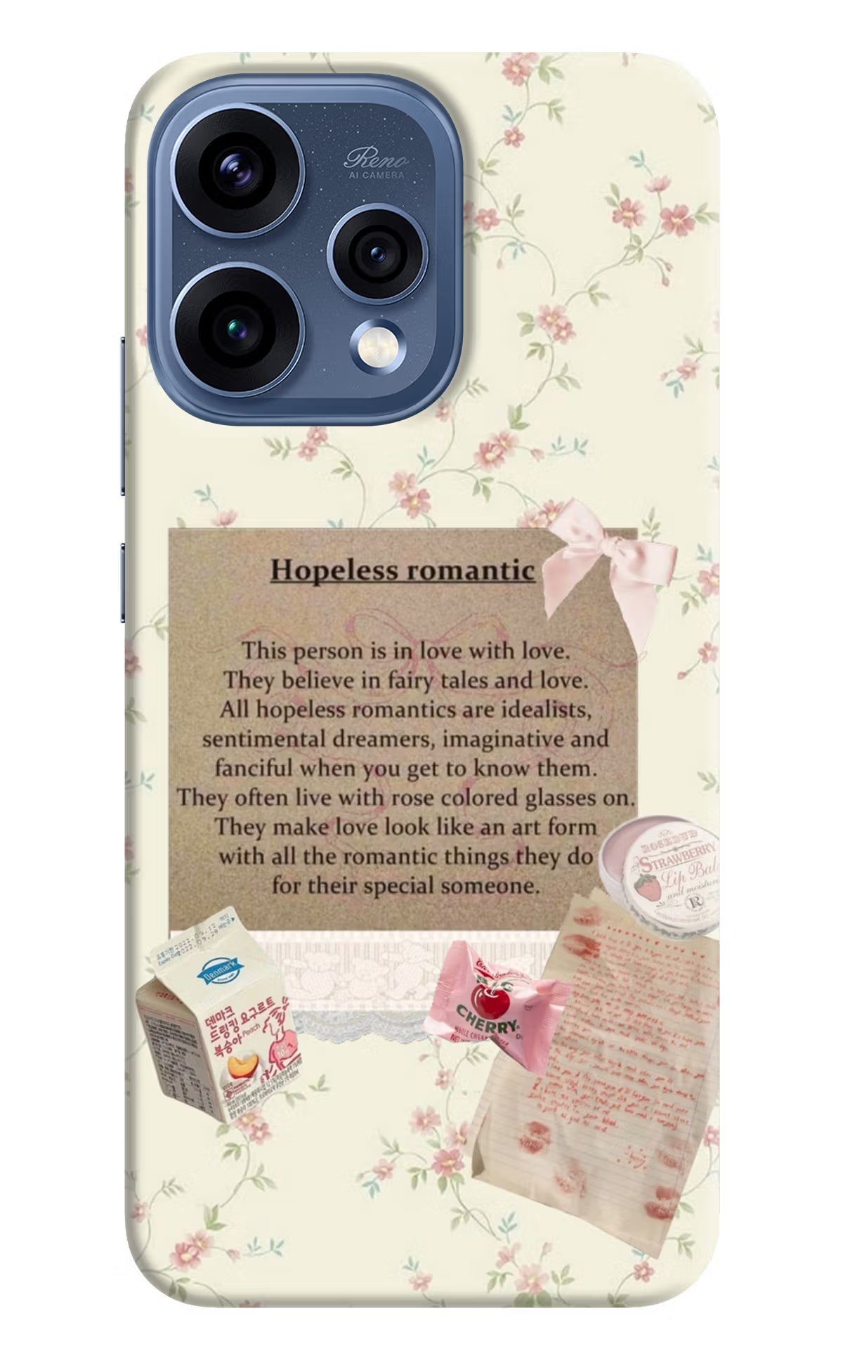 Hopeless Romantic Oppo Reno15 5G Hard Case Back Cover by Casekaro