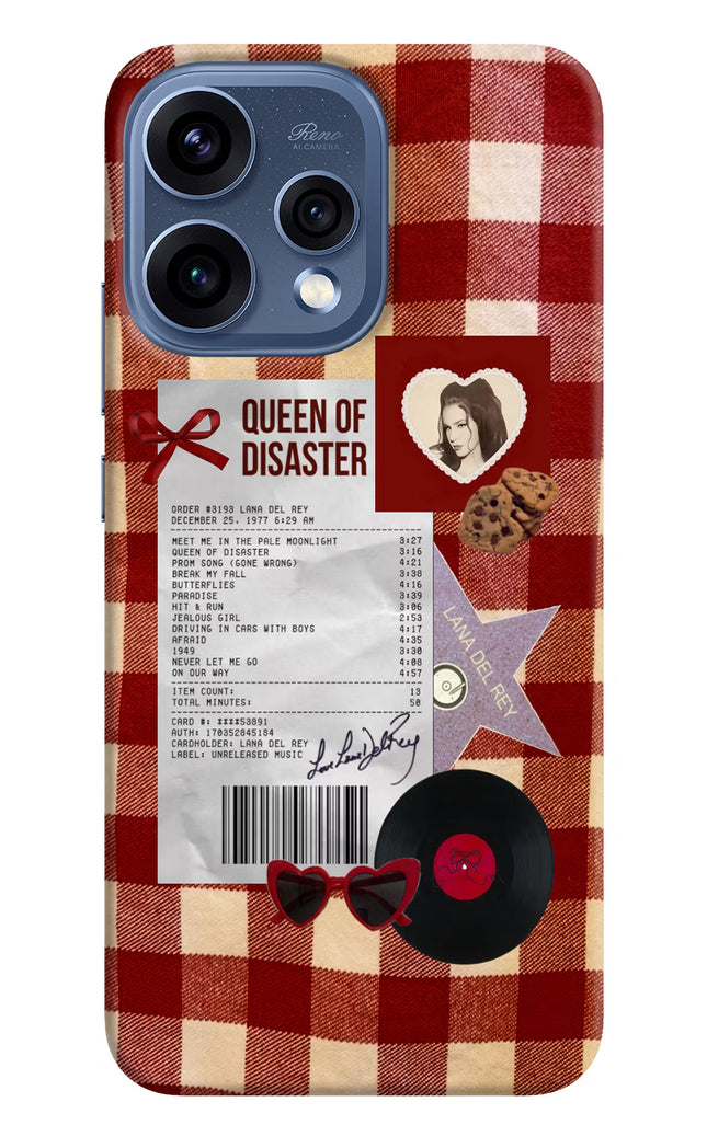 Queen of Disaster Oppo Reno15 5G Hard Case Back Cover by Casekaro