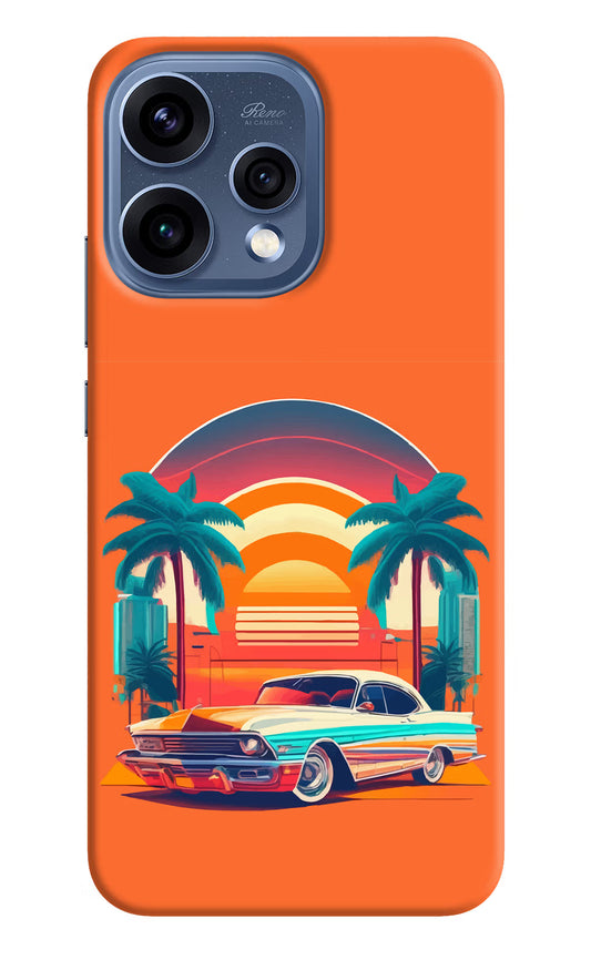 Palm Drive 80s Oppo Reno15 5G Hard Case Back Cover by Casekaro