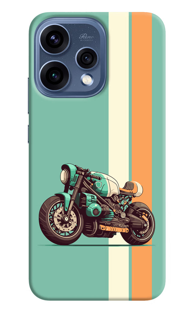 Striped Moto Drift Oppo Reno15 5G Hard Case Back Cover by Casekaro