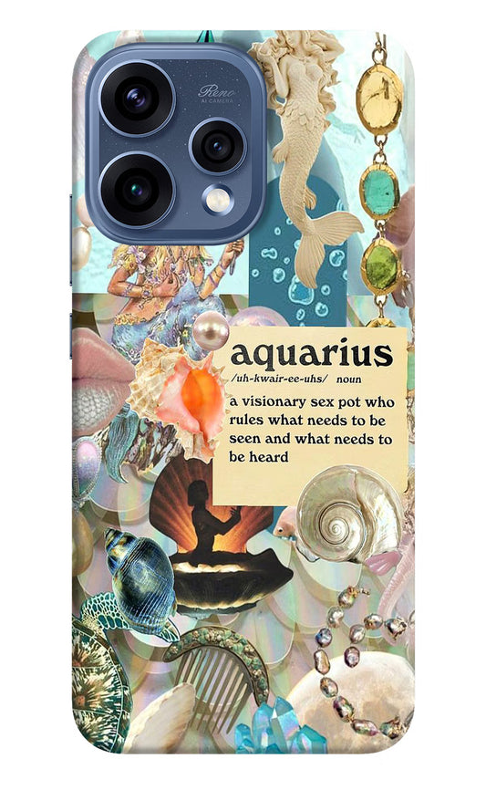 Aquarius Zodiac Oppo Reno15 5G Hard Case Back Cover by Casekaro