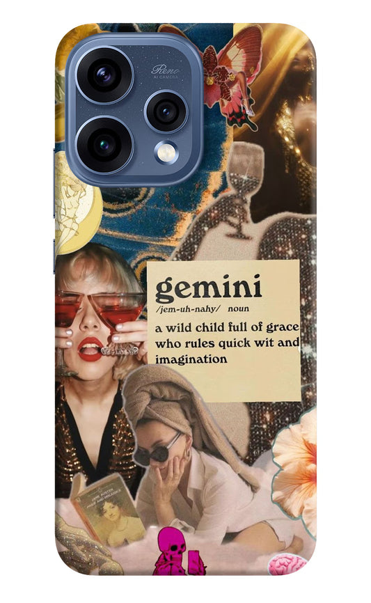 Gemini Zodiac Oppo Reno15 5G Hard Case Back Cover by Casekaro
