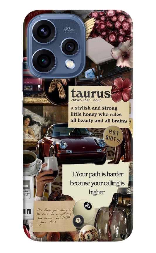 Taurus Zodiac Oppo Reno15 5G Hard Case Back Cover by Casekaro