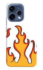 Fired Up – White Oppo Reno15 5G Hard Case Back Cover by Casekaro