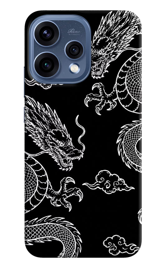 Twin Dragons Oppo Reno15 5G Hard Case Back Cover by Casekaro