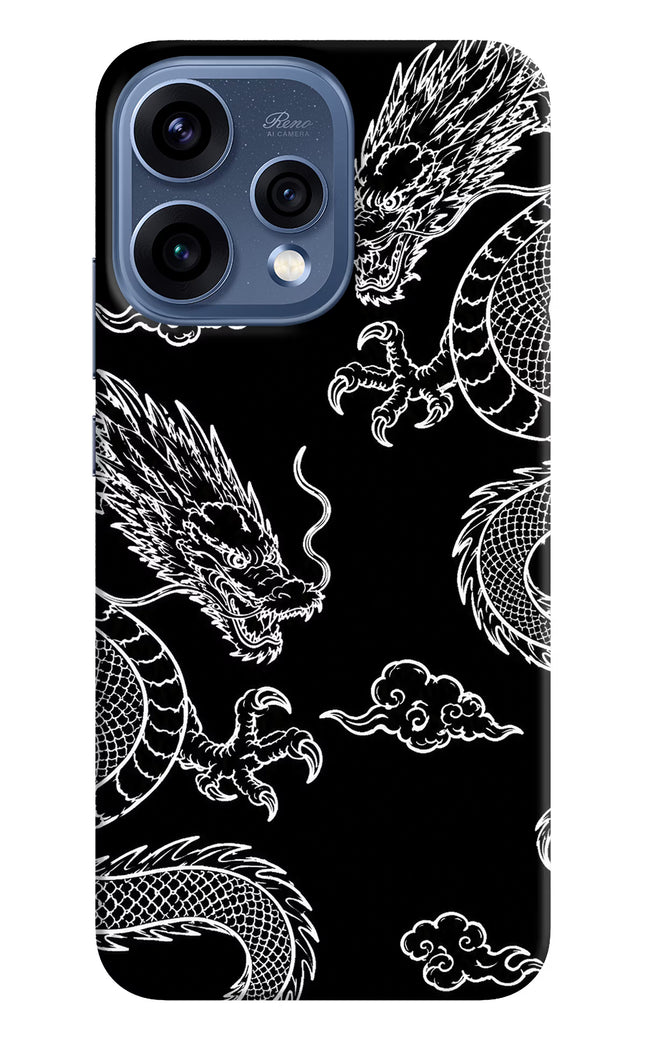 Twin Dragons Oppo Reno15 5G Hard Case Back Cover by Casekaro